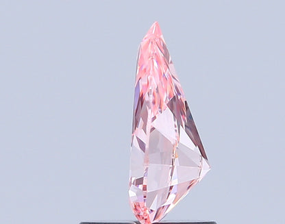 PEAR 1.01 CARAT FANCY VIVID PINK VS1  VG VG STRONG