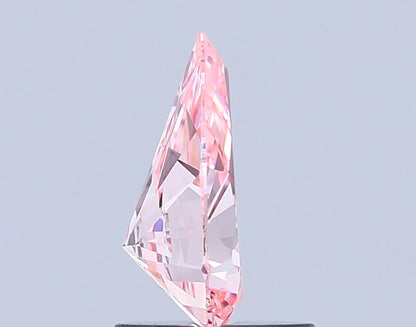 PEAR 1.01 CARAT FANCY VIVID PINK VS1  VG VG STRONG