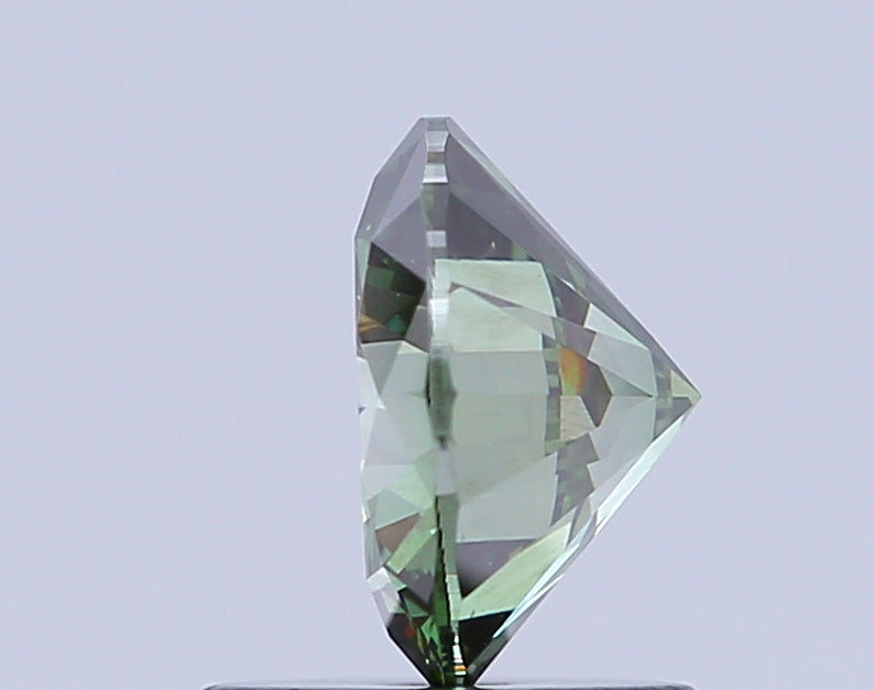 round 1.17 carat fancy vivid green vs2 vg vg vg none