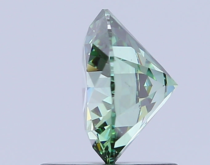 round 1.05 carat fancy vivid green vs1 id ex ex none