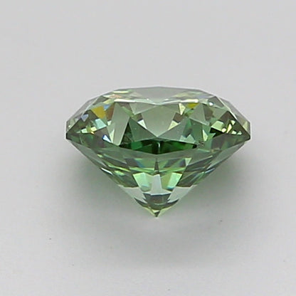 OCTAGONAL 0.93 CARAT FANCY VIVID GREEN VS1  Good VG NONE