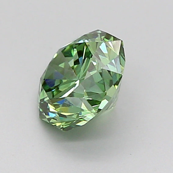 octagonal 0.93 carat fancy vivid green vs1  good vg none