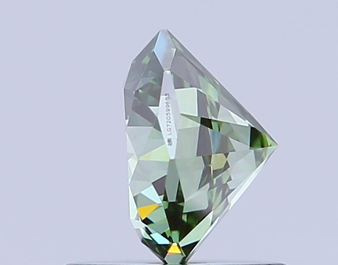 octagonal 0.98 carat fancy vivid green vs1  vg vg none