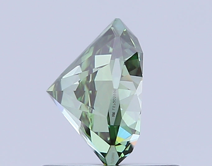 octagonal 0.98 carat fancy vivid green vs1  vg vg none