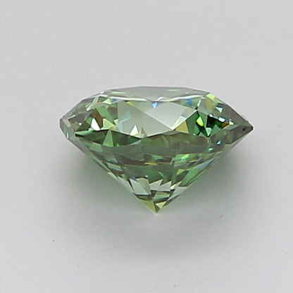 OCTAGONAL 0.9 CARAT FANCY VIVID GREEN VS1  VG VG NONE
