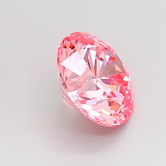 round 0.8 carat fancy vivid pink vs1 ex ex ex slight
