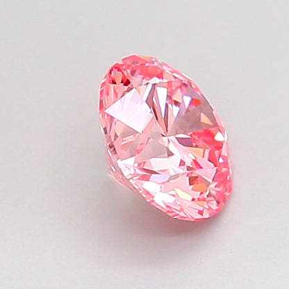 ROUND 0.8 CARAT FANCY VIVID PINK VS1 EX EX EX SLIGHT