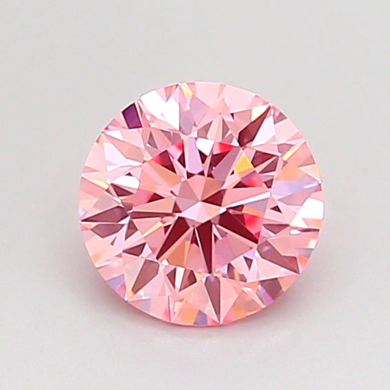 round 0.8 carat fancy vivid pink vs1 ex ex ex slight