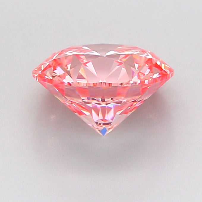 round 2.03 carat fancy vivid pink vvs2 id ex ex slight