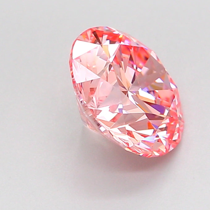 round 2.03 carat fancy vivid pink vvs2 id ex ex slight