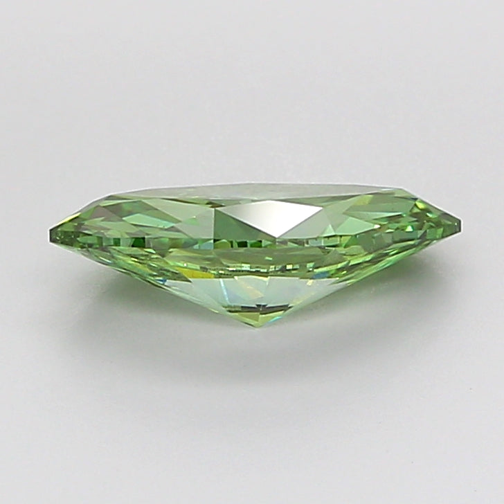 marquise 2.01 carat fancy vivid green vs2  ex ex very slight