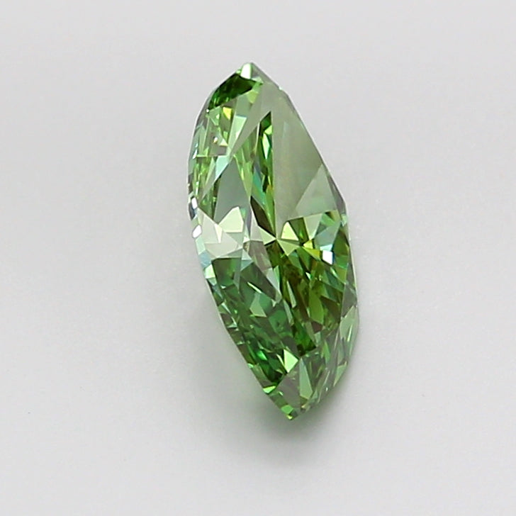 marquise 2.01 carat fancy vivid green vs2  ex ex very slight