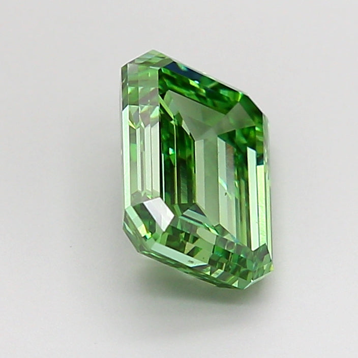 emerald 2.02 carat fancy vivid green vs1  vg vg very slight
