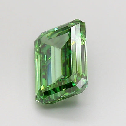 EMERALD 2.01 CARAT FANCY VIVID GREEN VVS2  EX EX VERY SLIGHT