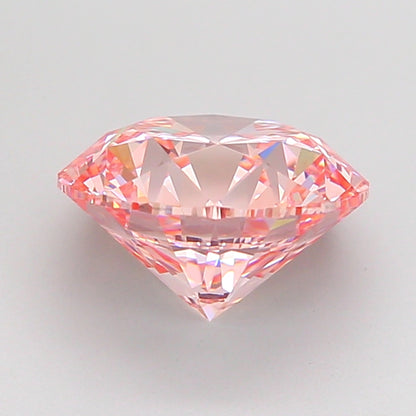 ROUND 3 CARAT FANCY INTENSE PINK VVS2 EX EX EX SLIGHT