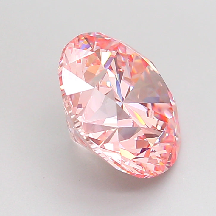 round 3 carat fancy intense pink vvs2 ex ex ex slight