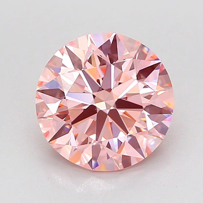 ROUND 2 CARAT FANCY VIVID PINK VS1 EX EX EX SLIGHT