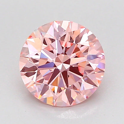 ROUND 1.5 CARAT FANCY VIVID PINK VS1 ID EX EX SLIGHT