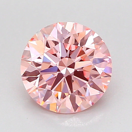 ROUND 1.5 CARAT FANCY VIVID PINK VS1 ID EX EX SLIGHT