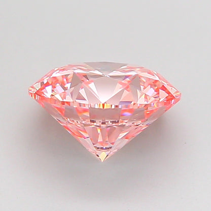 ROUND 2.2 CARAT FANCY VIVID PINK VVS2 ID EX EX SLIGHT