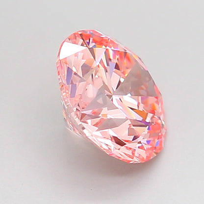 ROUND 2.2 CARAT FANCY VIVID PINK VVS2 ID EX EX SLIGHT
