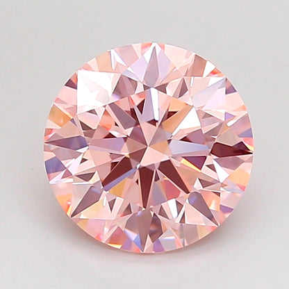ROUND 2.2 CARAT FANCY VIVID PINK VVS2 ID EX EX SLIGHT