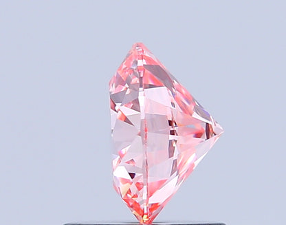 ROUND 1.06 CARAT FANCY INTENSE PINK VVS2 ID VG EX SLIGHT