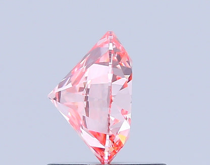ROUND 1.06 CARAT FANCY INTENSE PINK VVS2 ID VG EX SLIGHT