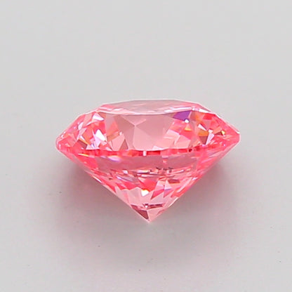 ROUND 1.52 CARAT FANCY VIVID PINK VS2 EX EX EX SLIGHT