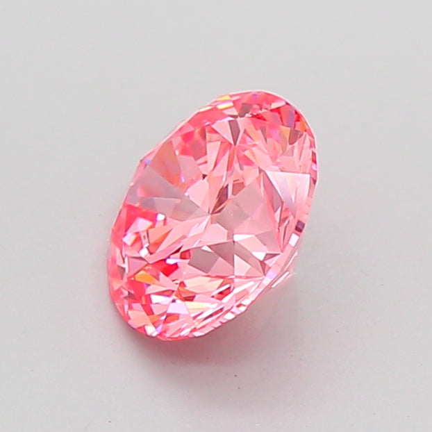 round 1.52 carat fancy vivid pink vs2 ex ex ex slight