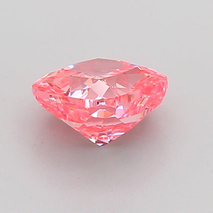 CUSHION 1.51 CARAT FANCY VIVID PINK VVS2  EX EX STRONG