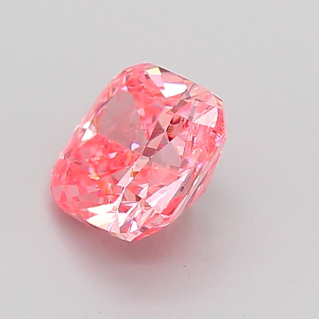 cushion 1.51 carat fancy vivid pink vvs2  ex ex strong