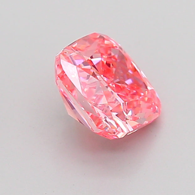 cushion 1.51 carat fancy vivid pink vvs2  ex ex strong