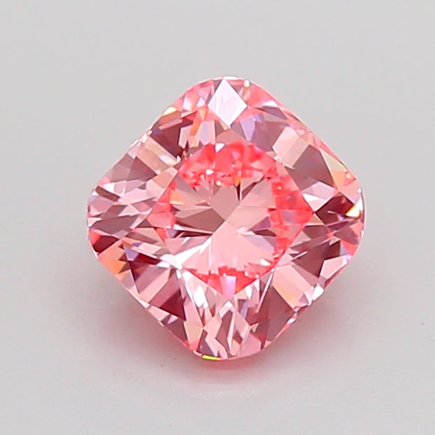 cushion 1.51 carat fancy vivid pink vvs2  ex ex strong