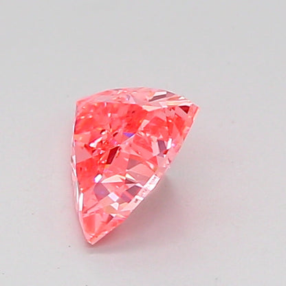 TRIANGULAR 0.54 CARAT FANCY VIVID PINK VS1  VG VG STRONG
