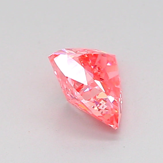 triangular 0.54 carat fancy vivid pink vs1  vg vg strong