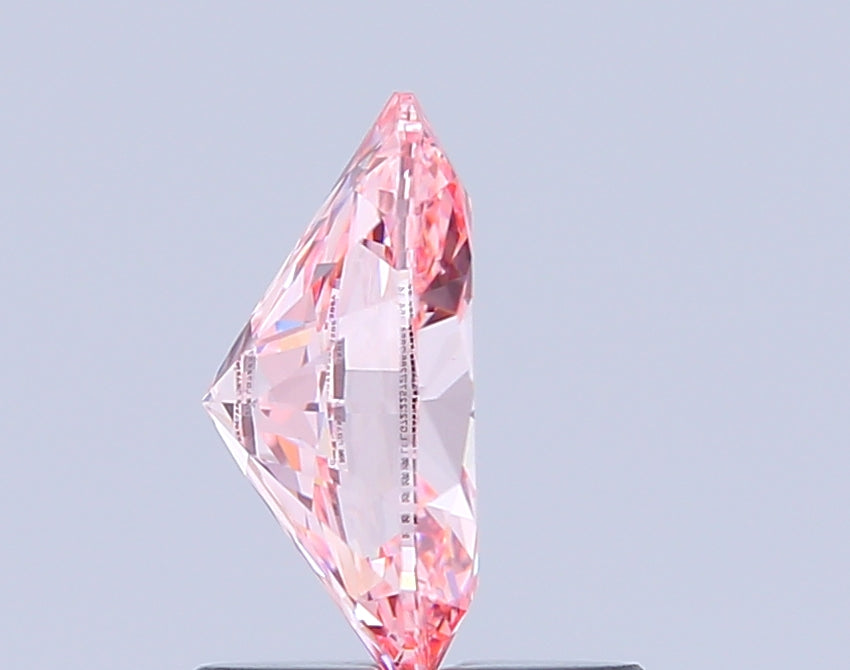 oval 1 carat fancy vivid pink vs1  ex ex strong