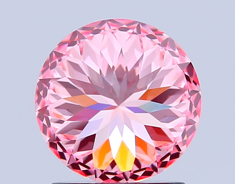 portuguese 1.55 carat fancy vivid pink vvs2  ex ex slight