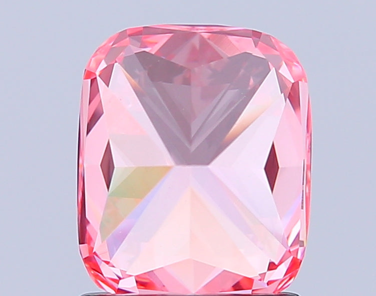 cushion 1.58 carat fancy vivid pink vs1  ex ex slight