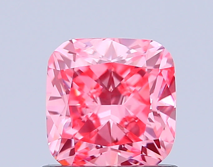 cushion 1.02 carat fancy vivid pink vs1  vg vg strong