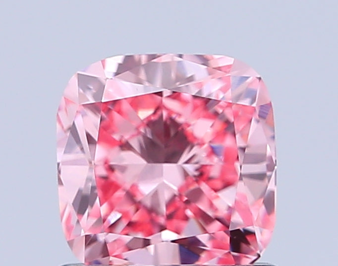 cushion 1.09 carat fancy vivid pink vvs2  ex vg strong