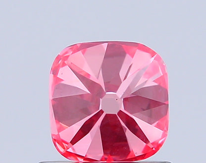 CUSHION 0.99 CARAT FANCY VIVID PINK VS2  VG VG STRONG