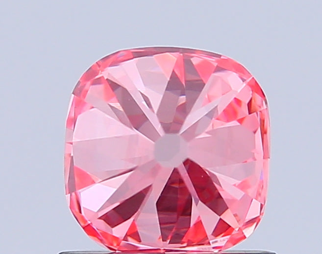 cushion 0.94 carat fancy vivid pink vvs2  vg vg strong