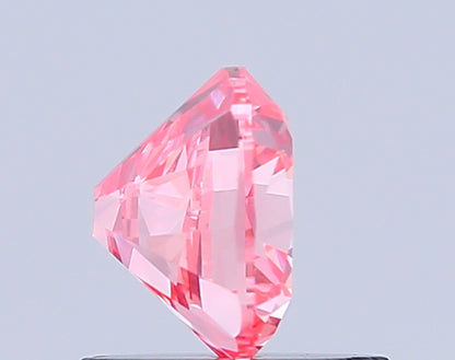 CUSHION 0.94 CARAT FANCY VIVID PINK VVS2  VG VG STRONG