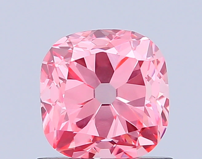 cushion 0.94 carat fancy vivid pink vvs2  vg vg strong