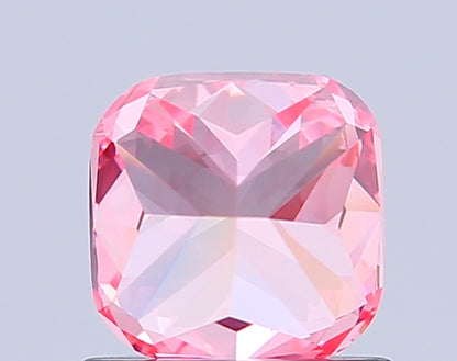 CUSHION 0.98 CARAT FANCY VIVID PINK VS2  VG VG STRONG
