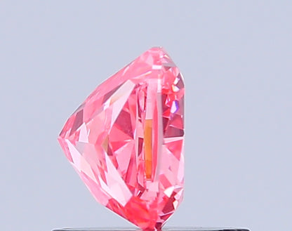 CUSHION 0.98 CARAT FANCY VIVID PINK VS2  VG VG STRONG