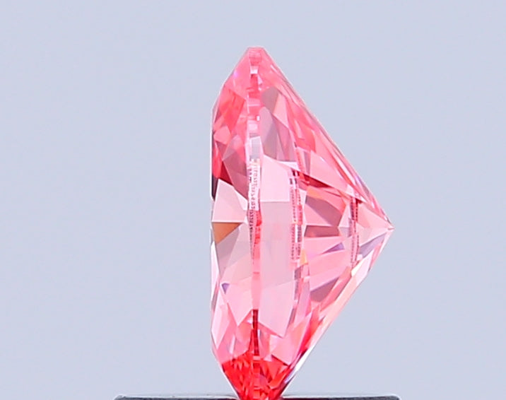 oval 0.96 carat fancy vivid pink vs2  ex vg strong