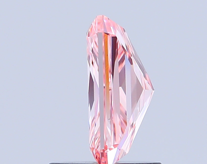radiant 1.08 carat fancy vivid pink vs1  vg vg strong
