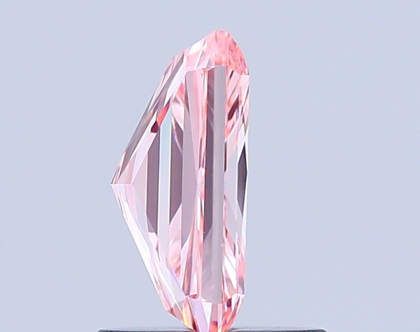 radiant 1.08 carat fancy vivid pink vs1  vg vg strong